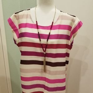 🌸The Limited Blouse Multi Color Striped